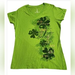 Green Graphic Women's Top